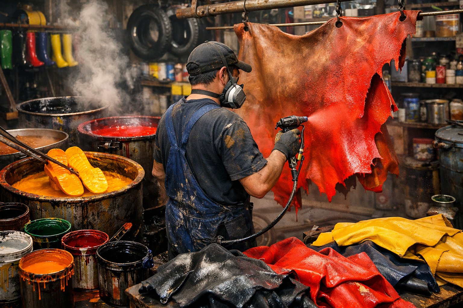 Rubber & Leather coloring